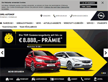 Tablet Screenshot of opel-autohof.at